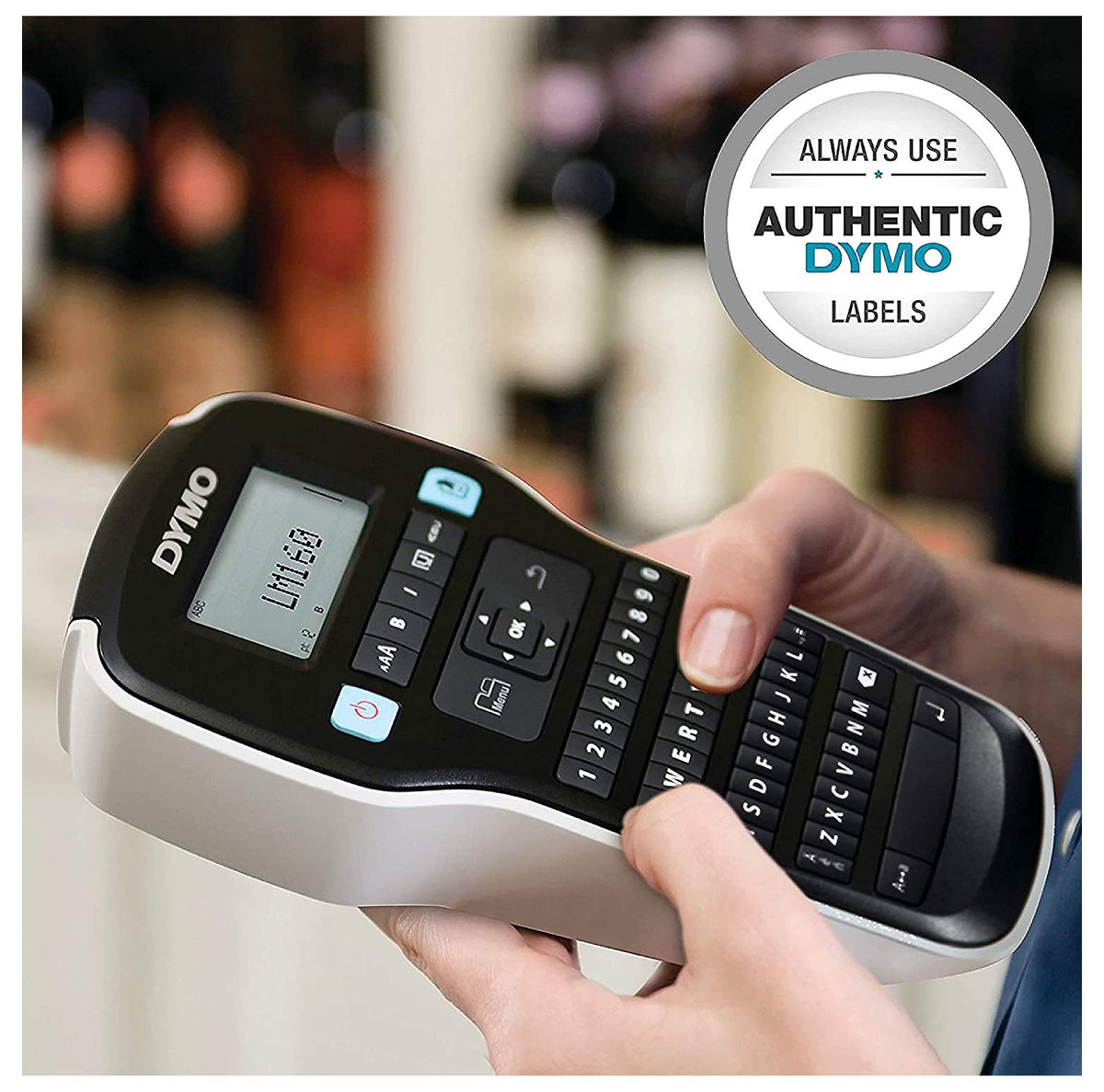 La 160 Portable Labelling Device | Labelling Device with QWERTZ Keyboard | Easy Text Editing by DYMO – ngsgerät, Black, Model S0946360
