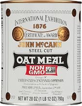McCann's Irish Oatmeal, Traditional Steel Cut Oats, 28 Ounce (Pack of 12)