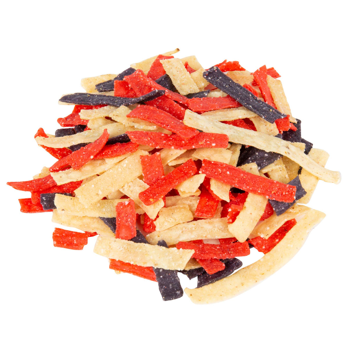 Fresh Gourmet Tortilla Strips / Tri-Color / 16 Ounce (Pack of 1) Salad Toppings
