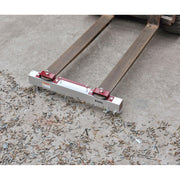36"W Hang-Type Magnetic Sweeper With Forklift Hanger by Global Industrial – 3"L x 36"W x 3"H, Silver, Model 113136