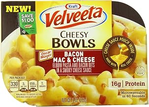 Velveeta Cheesy Bowls, Bacon Mac & Cheese (PACK OF 6)