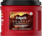 Folgers Gourmet Supreme Medium Dark Roast Ground Coffee, 24.2 Ounces