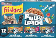 Friskies Purina Fully Load'd Wet Cat Food Variety Pack, 12 Count, 5.5 oz