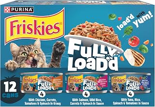 Friskies Purina Fully Load'd Wet Cat Food Variety Pack, 12 Count, 5.5 oz