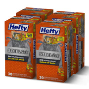 Hefty 30 Count (Pack of 4) / Gray / 39.0 gallons Trash Bags