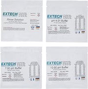 Extech PH103 Tripak pH Buffer Solution Pouches, pH 4, 7, 10