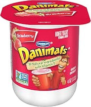 Danimals Strawberry Nonfat Yogurt , 4 Ounce Cup -- 48 per case.
