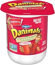 Danimals Strawberry Nonfat Yogurt , 4 Ounce Cup -- 48 per case.