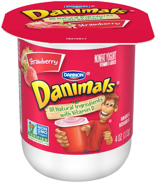 Danimals Strawberry Nonfat Yogurt by DANNON – 4 ounces
