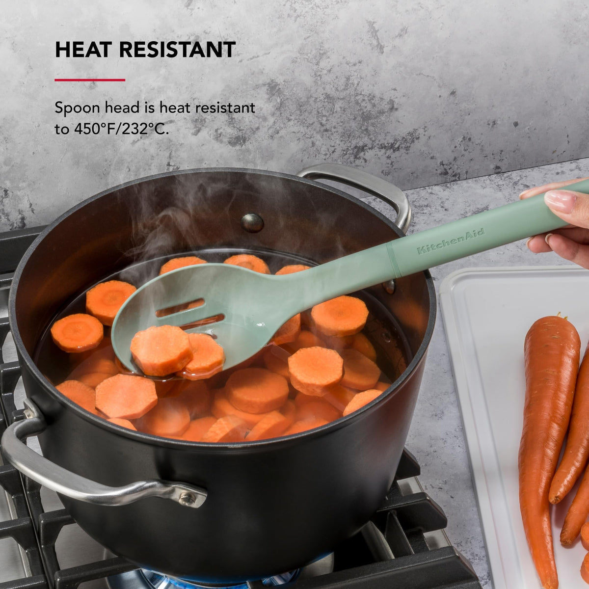 KitchenAid Cardamom / 13.6-Inch / Everyday Cooking Spoons
