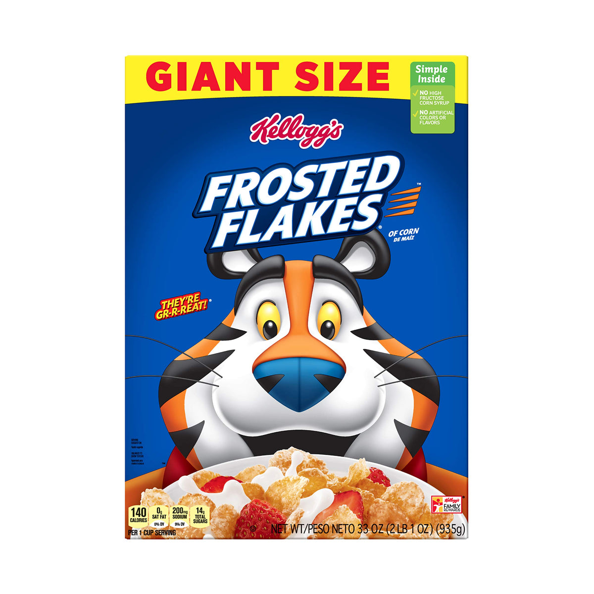 Kellogg's Frosted Flakes Original / 33 Ounce (Pack of 1) / 1 Cold Cereal