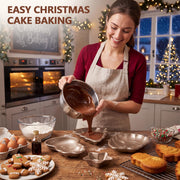 Havawish Christmas Cake Pan Set, Carbon Steel, 4 Piece