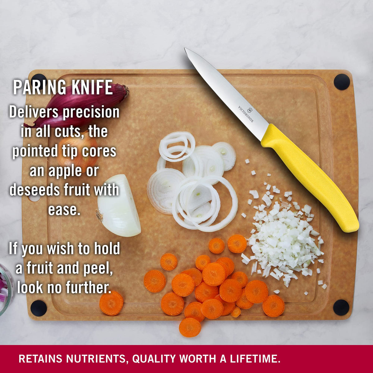 Victorinox Yellow / 3.9" / Straight Paring Knives