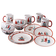 American Atelier White/Red / 10.5" / 1 Dinnerware Sets