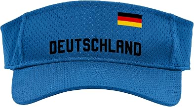Federal Republic of Germany - Deutschland with National Flag Sport Sun Visor