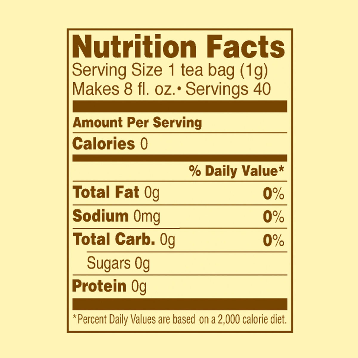 Celestial Seasonings Unflavored / 40 Count (Pack of 1) / 1 Herbal