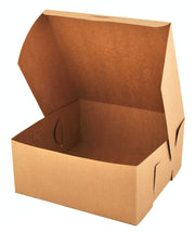 SOUTHERN CHAMPION TRAY 9" x 9" x 4" / Kraft Non-Window / Natural Bakery Take Out Containers