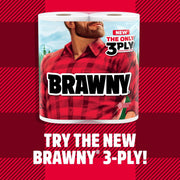 Brawny 1 / 6 Rolls (100 Sheets each) / White Paper Towels