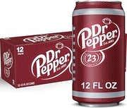Dr Pepper Soda, 12 fl oz cans, 12 pack