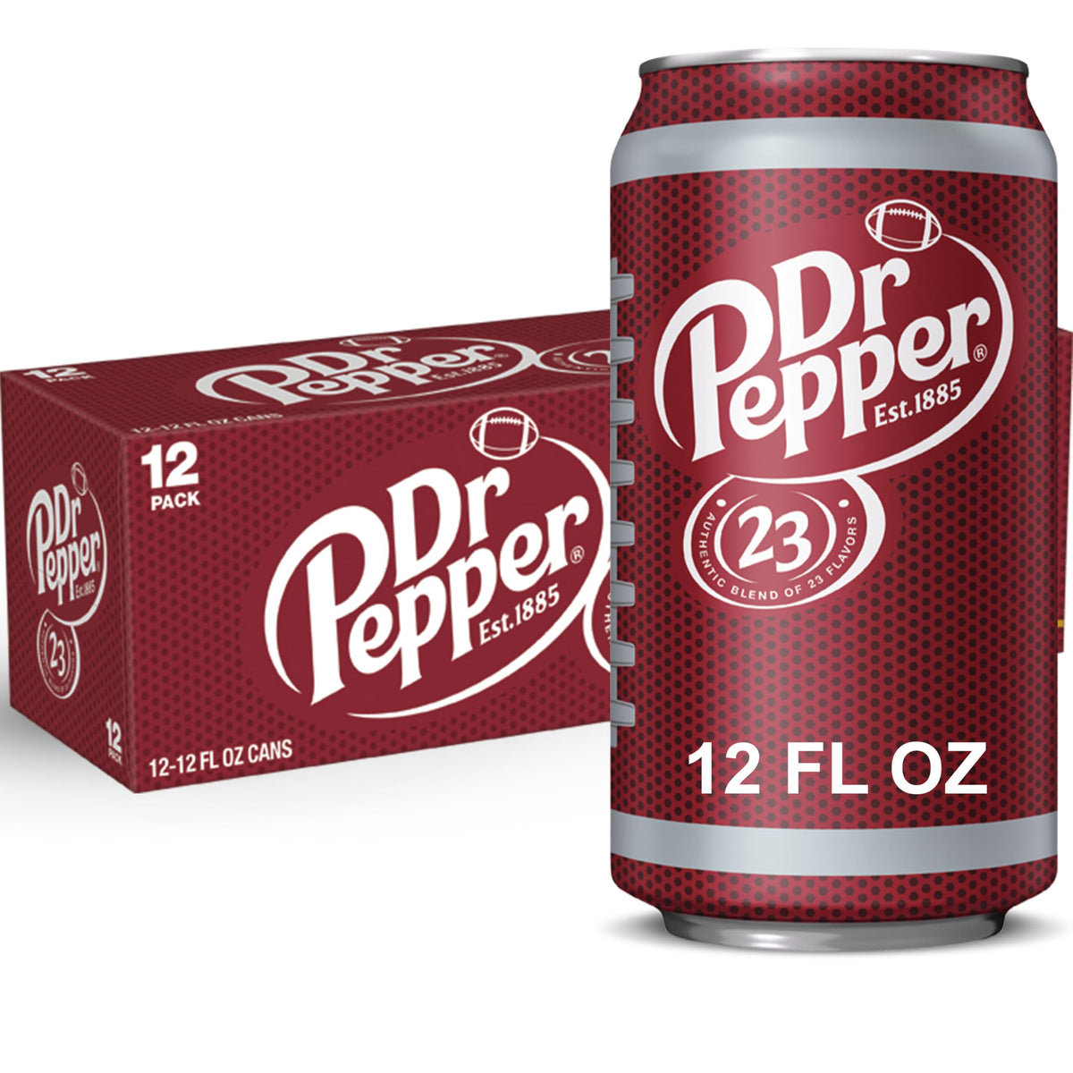 Dr Pepper Soda by Dr. Pepper – 12 Fl Oz (Pack of 12), Red, Pack of 12, Model 078000082166