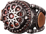 KAMBO Men's 925 Sterling Silver King's Ring, Secret Box Design