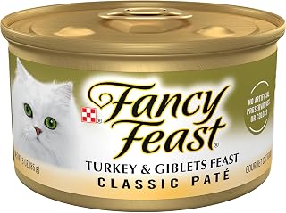 Purina Fancy Feast Pate Turkey and Giblets Feast Wet Cat Food(24) 3 oz Cans