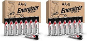 MAX AA Batteries by Energizer – Standard (Pack of 2), Multicolor, Pack of 16, Model E304238600