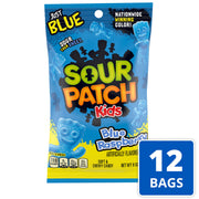 Blue Raspberry Soft & Chewy Candy by Sour Patch Kids – 8 Ounce (Pack of 12), Blue, Pack of 12, Model VC-a4-96873