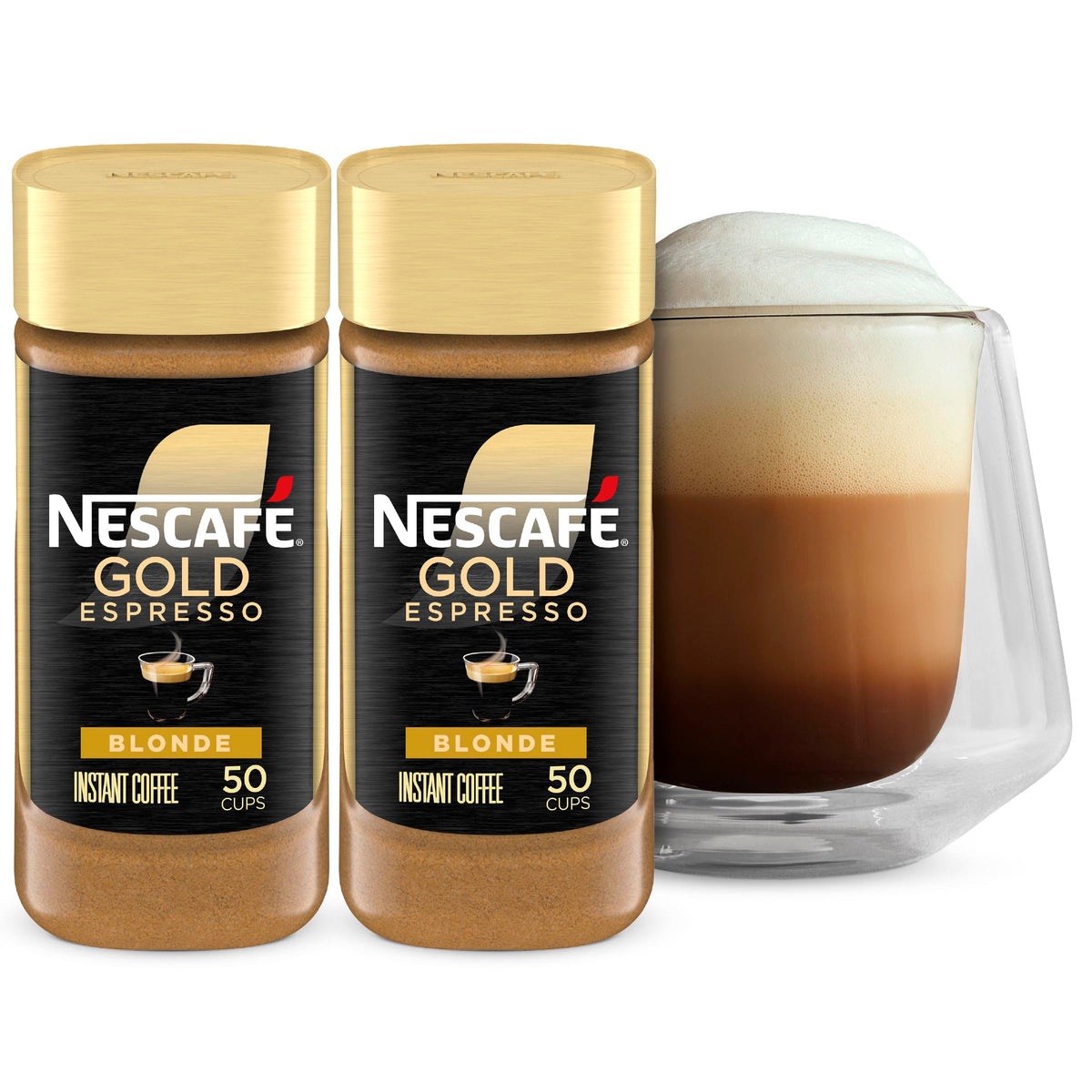 NESCAFÉ Gold Espresso Blonde Instant Coffee by Nescafe – 3.5 Ounce (Pack of 2), Pack of 2