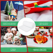 QZYL Snow Blanket, White Polyester Fiber, 3x8ft Rectangle