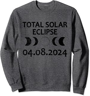 Vintage Total Solar Eclipse 04.08.2024 Spring USA Totality Sweatshirt