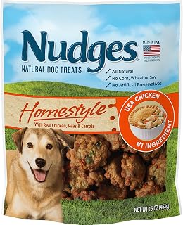 Nudges Blue Buffalo Nudges Homestyle Natural Dog Treats, Chicken, 16oz Bag