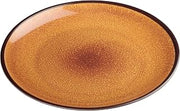 Winco WDM020-402, 11-Inch Dia Ardesia Ava Melamine Plate, Brown Round Serving Platter, Dinner Plates, 24 PCS/Case