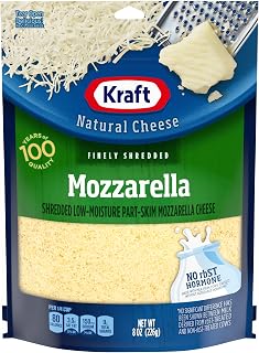 Kraft Finely Shredded Natural Mozzarella Shredded Cheese (8 oz Pouch)