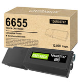 6655 Toner Cartridge 106R02747 for 6655 6655i Printer by GREENBOX – Black