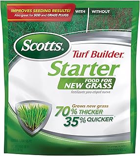 Scotts Turf Builder Starter Food for New Grass, 3 lbs. | Use When Planting Lawn Seed, Covers 1,000 sq. ft.