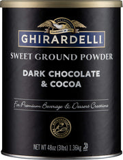Dark Chocolate & Cocoa Sweet Ground Powder by Ghirardelli – 3 Pound (48 Ounce), Model CG-40975
