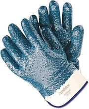 MCR Safety 9761R-L Predator Rough Finish Nitrile Coated Glove, Large, Blue (Pack of 12)