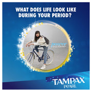 Pearl Advanced Grip Plastic Tampons Regular Unscented by Tampax – 96 Count (Pack of 1), Plastic, Model Tampax Pearl Advanced Grip Regular Absor