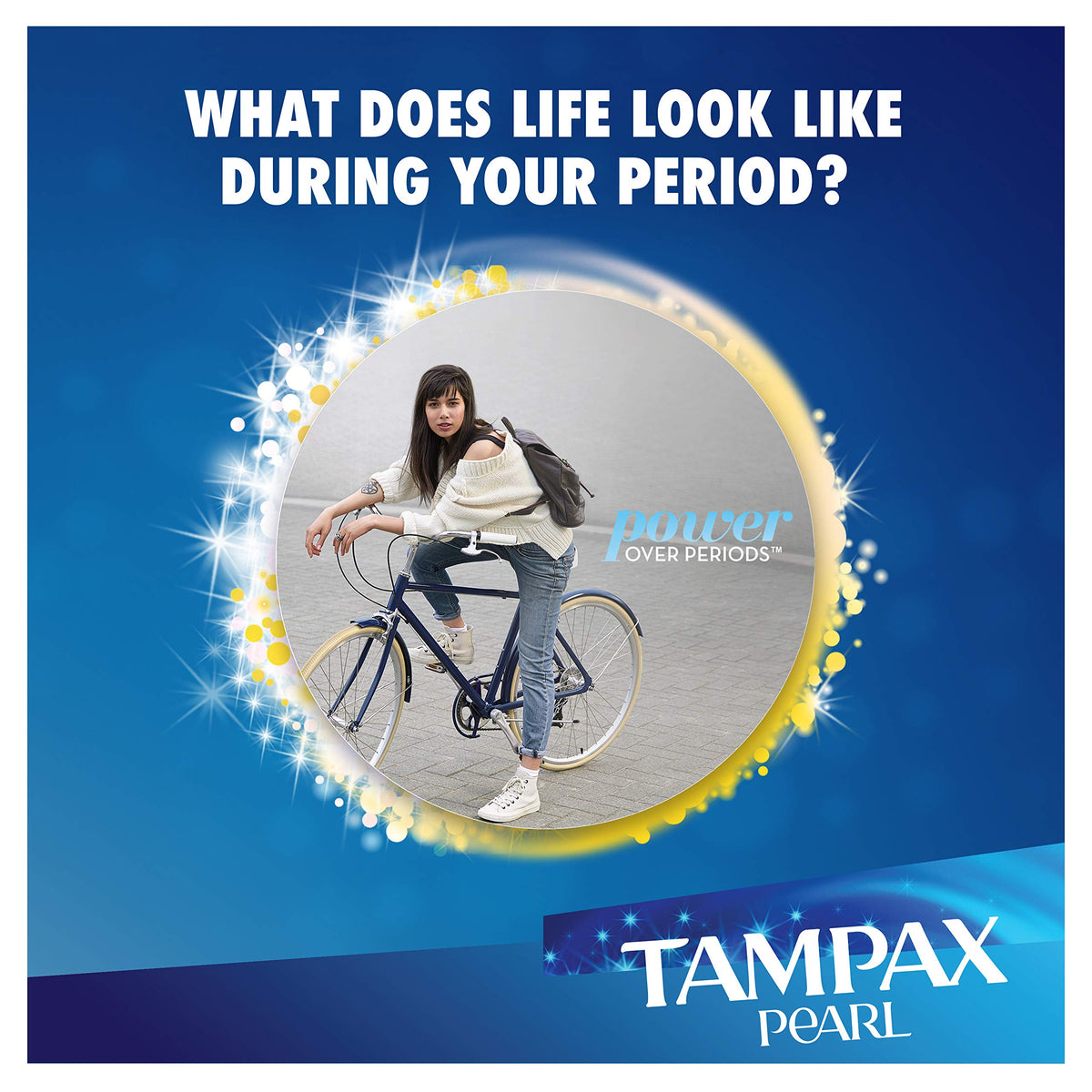 Pearl Advanced Grip Plastic Tampons Regular Unscented by Tampax – 96 Count (Pack of 1), Plastic, Model Tampax Pearl Advanced Grip Regular Absor