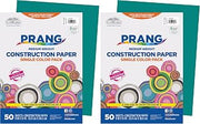 Prang (Formerly SunWorks) Construction Paper, Turquoise, 9" x 12", 50 Sheets (Pack of 2)