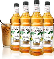 Monin Vanilla, 48-Ounce Packages (Pack of 4)