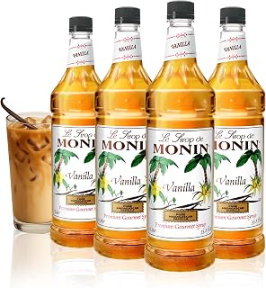 Monin Vanilla, 48-Ounce Packages (Pack of 4)