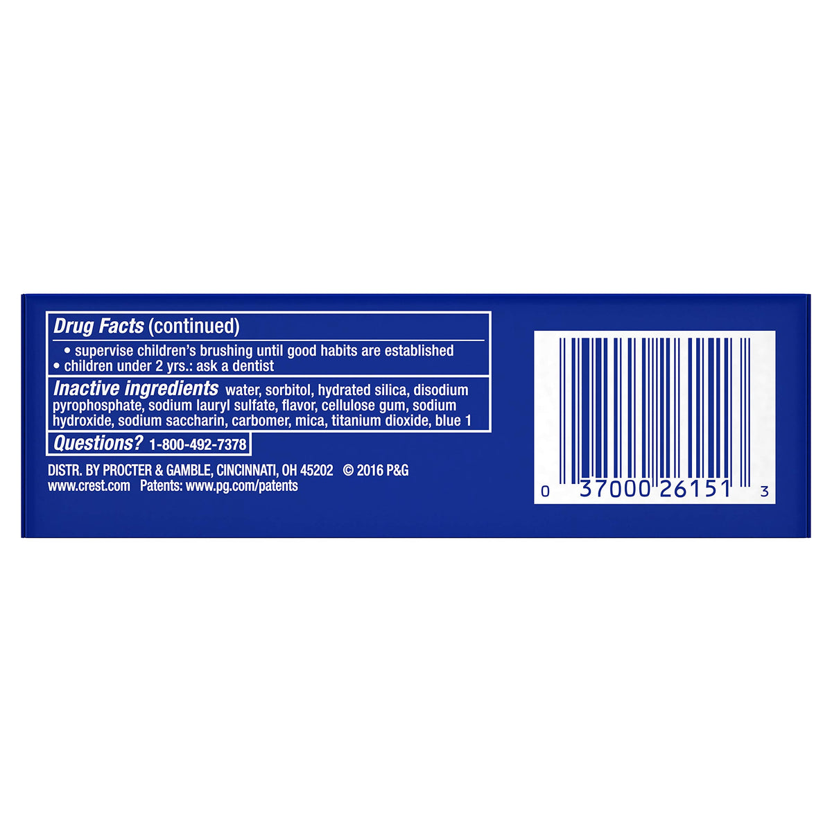 3d White Whitening Toothpaste by Crest – 0.85 Ounce (Pack of 36), Pack of 36, Model 26151