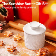 Sweese Porcelain Butter Keeper, 4 oz Water Seal Design, White