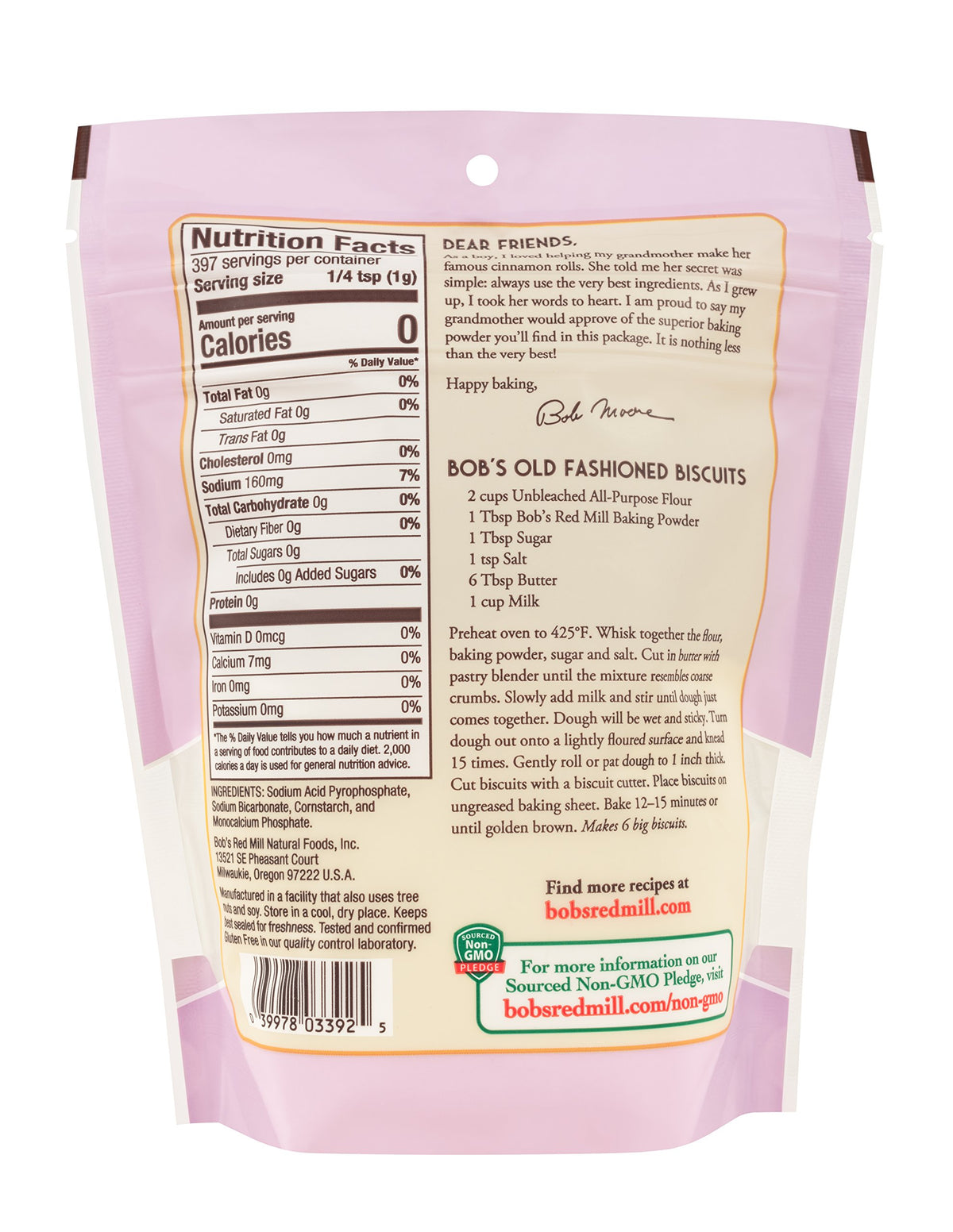 Bob's Red Mill 14 Ounce (Pack of 1) / No Color / 1 Baking Powder