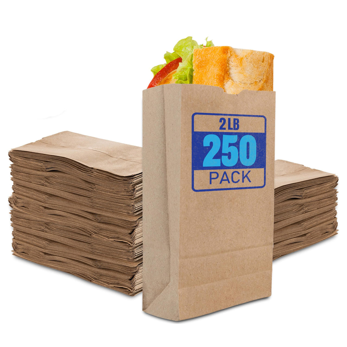 Stock Your Home 2 lb / Kraft Brown / 32.0 ounces Bags