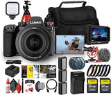 Panasonic LUMIX S1R II Mirrorless Camera with 24-105mm f/4 Lens | 47MP Full-Frame Sensor, 6K Video, IBIS, V-Log, OLED Viewfinder + Monitor + 2 x 64GB Card + Video Mic + More