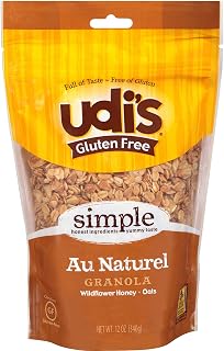 Udi's Gluten Free Au Natural Granola, Pack of 6, 12 Oz