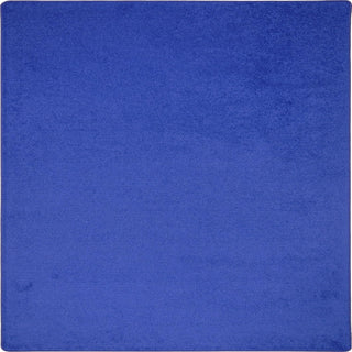 Endurance 6' x 6' Square Solid Colored Area Rug in Royal Blue by Joy Carpets – 6' x 6' (Square), Polyester, Royal Blue, Model 80P-06